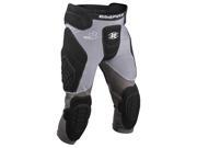 Empire Paintball Neoskin Slider Shorts w Knee Pads Black Grey Youth