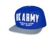 HK Army Snapback Hat Varsity Blue Grey