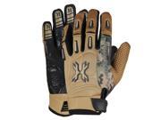 HK Army Pro Gloves Full Finger Tan Camo Small