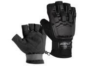 Exalt Paintball Hardshell Gloves Hard Back Fingerless Black S M