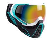 HK Army KLR Goggles Mist White Teal w Fusion Mirror Thermal Lens
