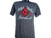 Wicked Sports Paintball T Shirt Vintage Grey Small