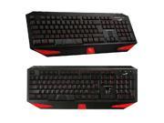 Genius K3 Red LED Illuminated Ergonomic Backlit Pro Gaming Game USB Wired Keyboard