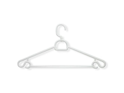 White Clothes Hanger with Swivel Set of 30