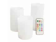 Candle Choice Indoor Outdoor Weatherproof Color Changing Set of 3 Candles with Remote and Timer