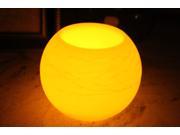 EcoGecko 6 Inch Wax Sphere LED Flameless Candle with 5 Hour Timer