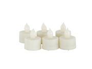 Candle Choice Set of 6 Flameless LED Tealight Candles with Timer Ivory