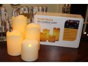 Candle Choice Set of 4 Indoor Outdoor Flameless LED Pillar Candles with 4 8 Hour Timer Option