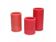Candle Choice Set of Three 3 Even Edge Real Wax Flameless Candles with Timer