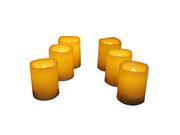 EcoGecko Set of 6 Flameless Votive Candles with Remote and Timer 4 5 6 and 8 hour timer options