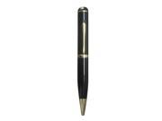 High Resolution Pen Shape Digital Video Camera Recorder with Pen Function 4GB Black with Gold Accent
