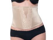 Fullness Elegant Front Lace Waist Cincher Girdle Body Shaper with Tapered Back
