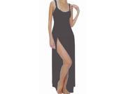 Flirtzy Sheer Fabric Gown with To The Waist Bodice and Matching Thong