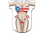 L.A. Imprints Fun Sexy Puerto Rican Flag Bikini Beach Wear Swimwear Bikini Cover up T shirt 4512