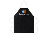 L.A. Imprints Adult Attitude Apron Art Happens Apron Black One Size Fits Most Style 2105