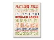 he Kids Room Typography Wall Plaques PlayRoom Rules