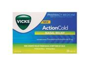 Vicks Action Cold Nasal Relief 24 Tabs