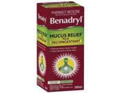 Benadryl Mucus Relief Plus Decongestant 200ML