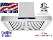 XtremeAir PX06 I42 42 Wide 900 CFM Easy Clean swing able baffle Filters Stainless Steel Island Mount Range Hood