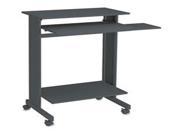Buddy 643836 Euroflex Stand Up Height Fixed Workstation 29.50 x 19.62 x 44.3 Steel Charcoal