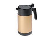 Poly Lined Carafe Wide Mouth w Snap off Lid 40 oz. Capacity Black Gold