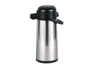 Commercial Grade 2.2 Liter Airpot w Push Button Pump Stainless Steel