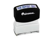 Message Stamp for DEPOSIT ONLY Pre Inked Re Inkable Blue