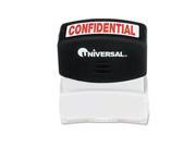 Message Stamp CONFIDENTIAL Pre Inked Re Inkable Red