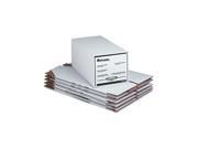 Storage Box Drawer Files Letter Fiberboard 12 x 24 x 10 White 6 Carton