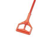 Janitor Style Screw Clamp Mop Handle Fiberglass 64 Safety Orange