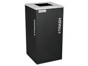 Kaleidoscope Collection Recycling Receptacle 24 gal Black