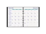 Blueline MiracleBind 17 Month Planner Hard Cover 11 x 9 1 16 Black