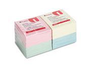 Standard Self Stick Notes 3 x 3 4 Pastel Colors 12 100 Sheet Pads Pack