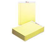 Perforated Edge Writing Pad Legal Margin Rule Letter Canary 50 Sheet Dozen