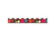 Bordette Decorative Border Dots 2 1 4 x 25` Roll Assorted Colors