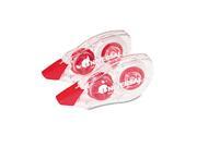 Correction Tape with Two Way Dispenser Non Refillable 1 5 x 472 2 Pack