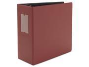 D Ring Binder With Label Holder 5 Capacity 8 1 2 x 11 Maroon