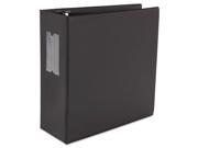 D Ring Binder With Label Holder 5 Capacity 8 1 2 x 11 Black