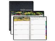 Gardens of the World Weekly Monthly Planner 7 x 10 Black.
