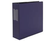 D Ring Binder With Label Holder 3 Capacity 8 1 2 x 11 Navy Blue