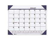 EcoTones Ocean Blue Monthly Desk Pad Calendar 22 x 17.