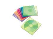 Slim CD Case Assorted Colors 10 Pack