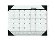 EcoTones Woodland Green Monthly Desk Pad Calendar 22 x 17.