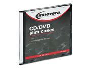 CD DVD Polystyrene Thin Line Storage Case Clear 50 Pack