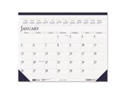 Two Color Monthly Desk Pad Calendar 18 1 2 x 13.