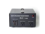 ELC T 5000 5000 Watt Voltage Converter Transformer w Circuit Breaker Protection