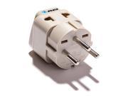 OREI Grounded Universal 2 in 1 Plug Adapter Type H for Israel more High Quality CE Certified RoHS Compliant WP H GN