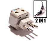 OREI Universal 2 in 1 Plug Adapter Type N for Brazil High Quality CE Certified RoHS Compliant WP N GN
