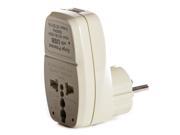 OREI 3 in 1 Schuko Travel Adapter Plug with USB and Surge Protection Grounded Type E F Germany France More