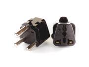 OREI 2 in 1 USA to South Africa Adapter Plug Type M 2 Pack Black